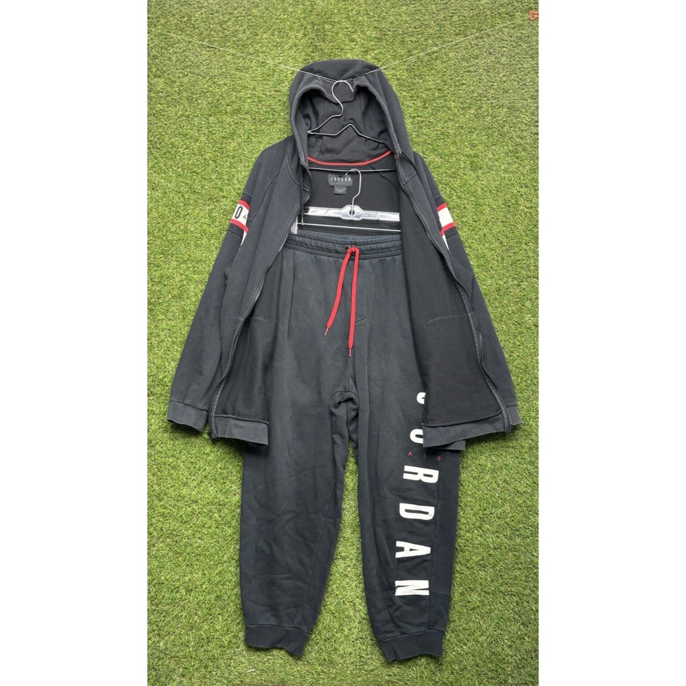 Air Jordan Jumpman Sweatsuit Mens XL Black Sweatshirt & Sweatpants y2k Sports